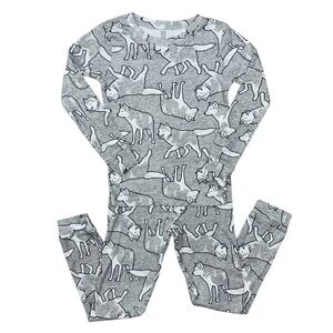 Carter’s Wolf Pajamas Set Size 6 Gray
